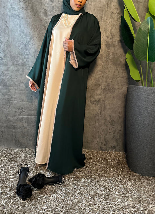 FOREST GREEN Reversible Abaya
